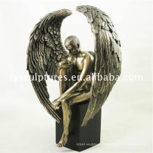 Best Price life size statue bronze metal angel sculpture for outdoor garden ornament